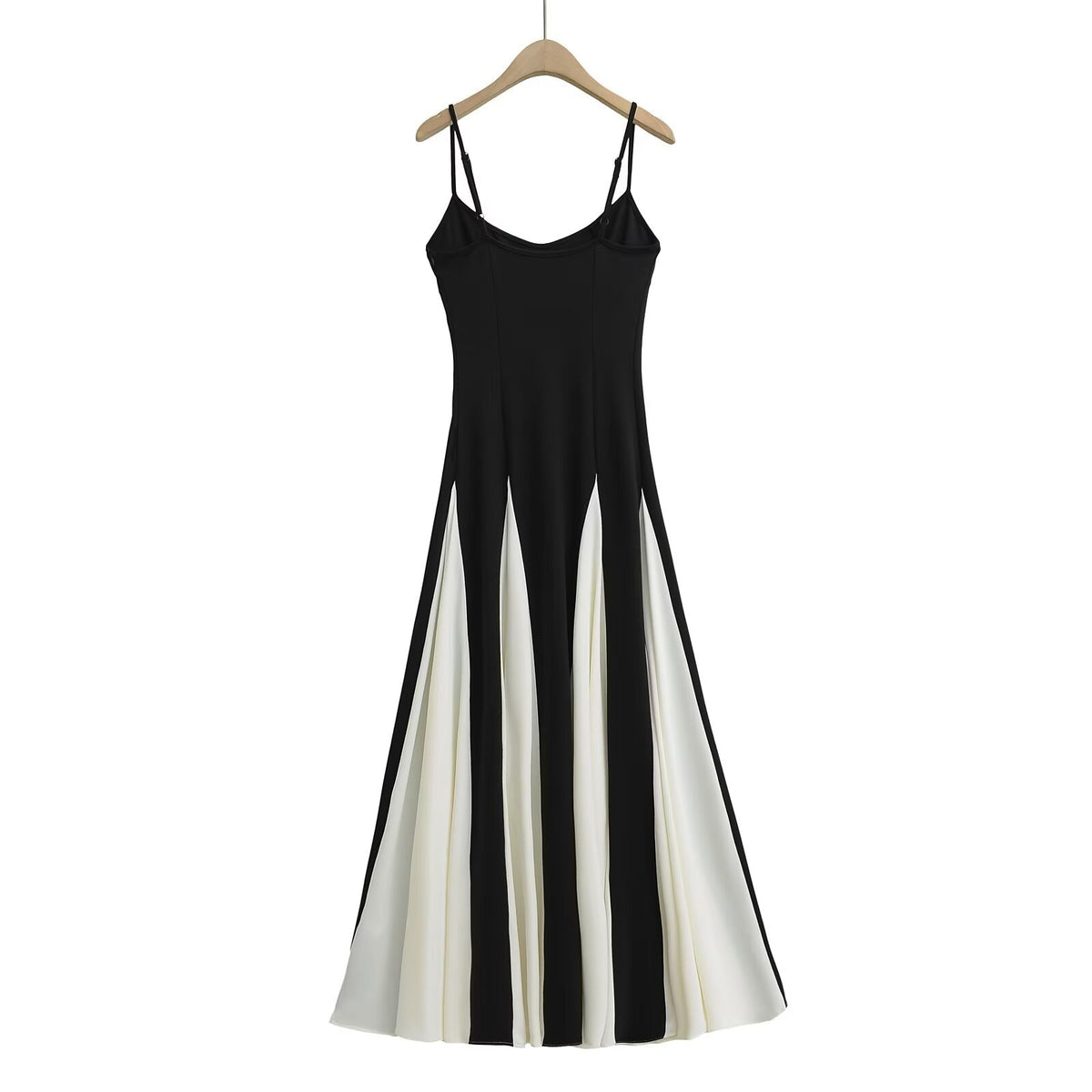Priscilla Strappy Colour-Block Maxi Dress