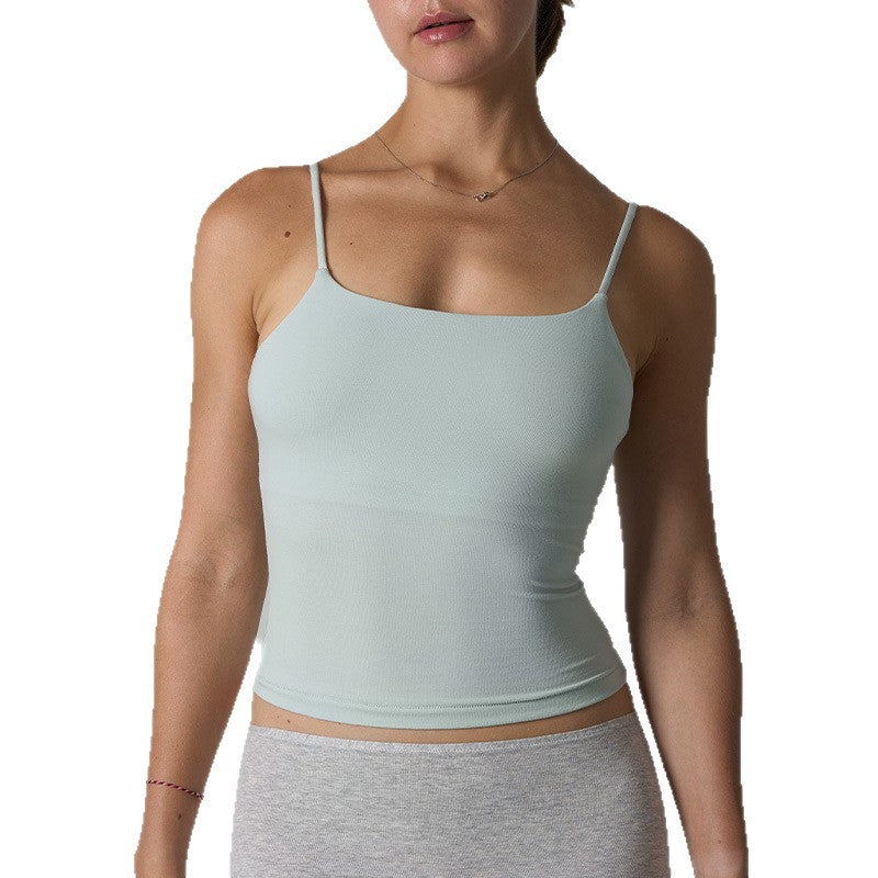 Irene Cotton Stretch Cropped Cami Top
