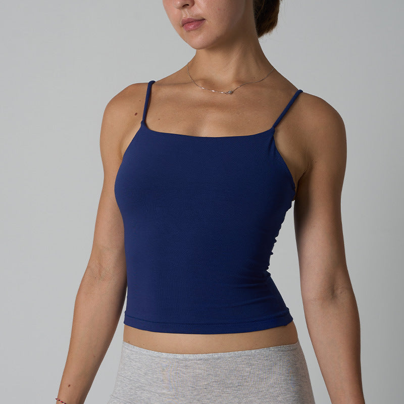 Irene Cotton Stretch Cropped Cami Top