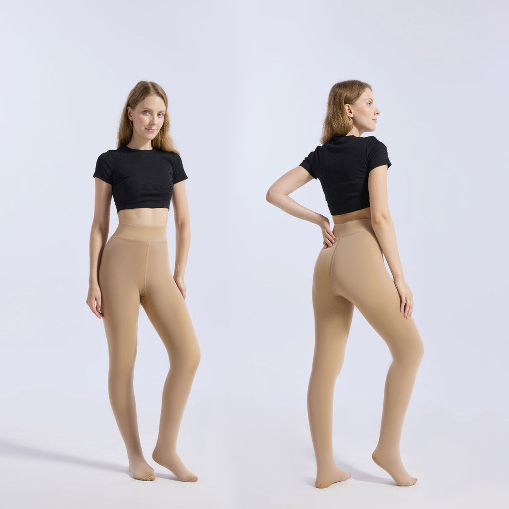 Women's jumpsuit black translucent pantyhose tight fitting and hip lifting one-piece pants