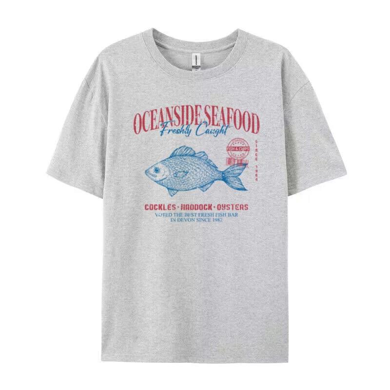 Ashleigh Cotton Fish Graphic T-Shirt