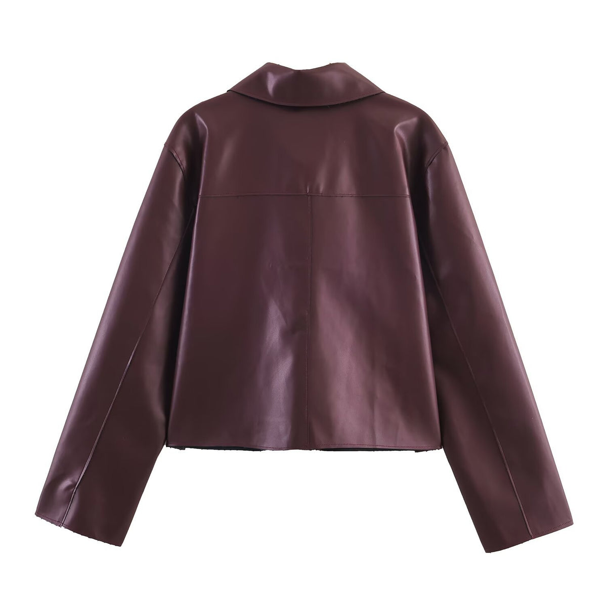 Relaxed Faux Leather Jacket