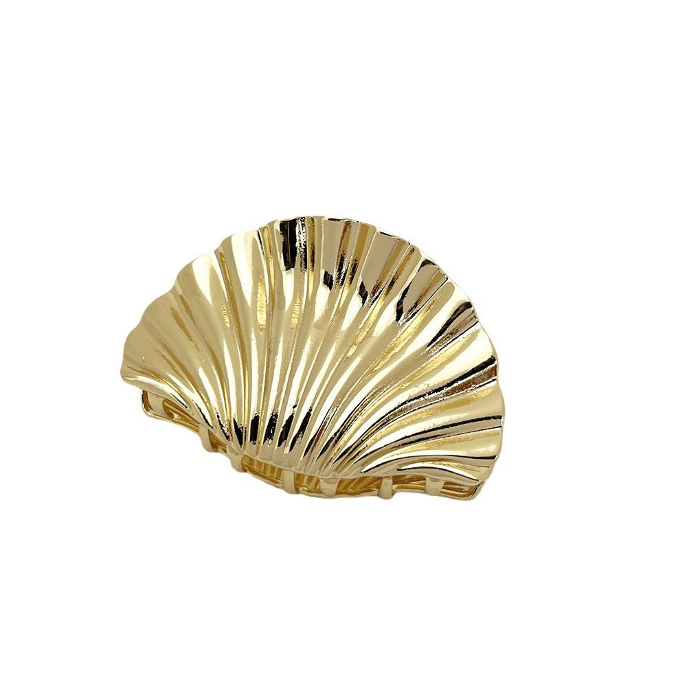 European and American style environmentally friendly shell hair clip, women's personalized punk style grab clip, street sweet cool style tailcoat shark clip