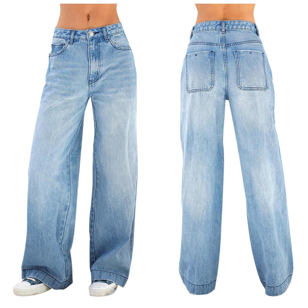 Lisa Mid-Rise Wide-Leg Jeans