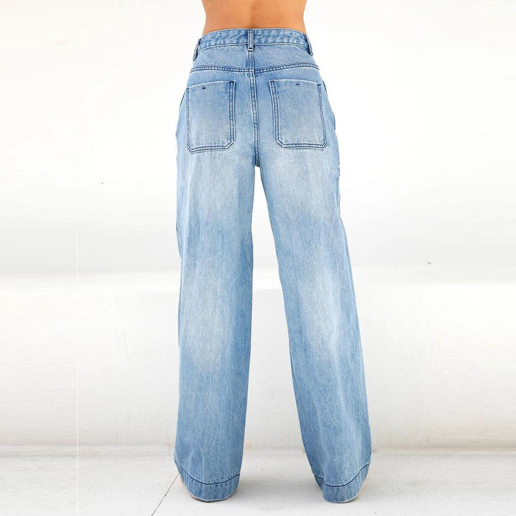 Lisa Mid-Rise Wide-Leg Jeans