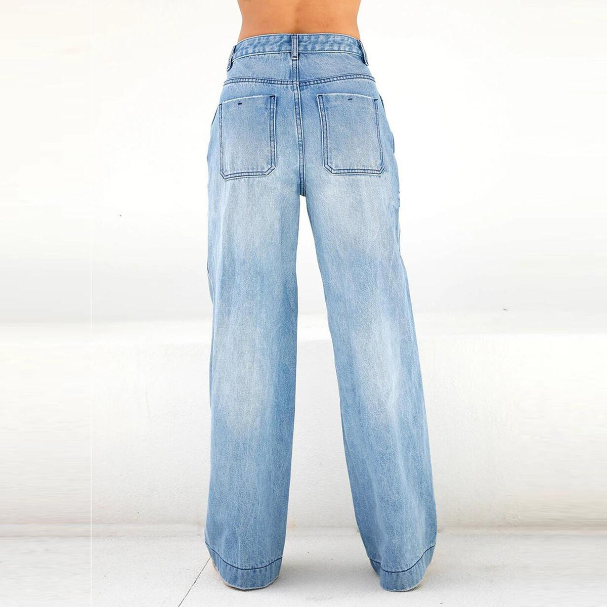 Lisa Mid-Rise Wide-Leg Jeans
