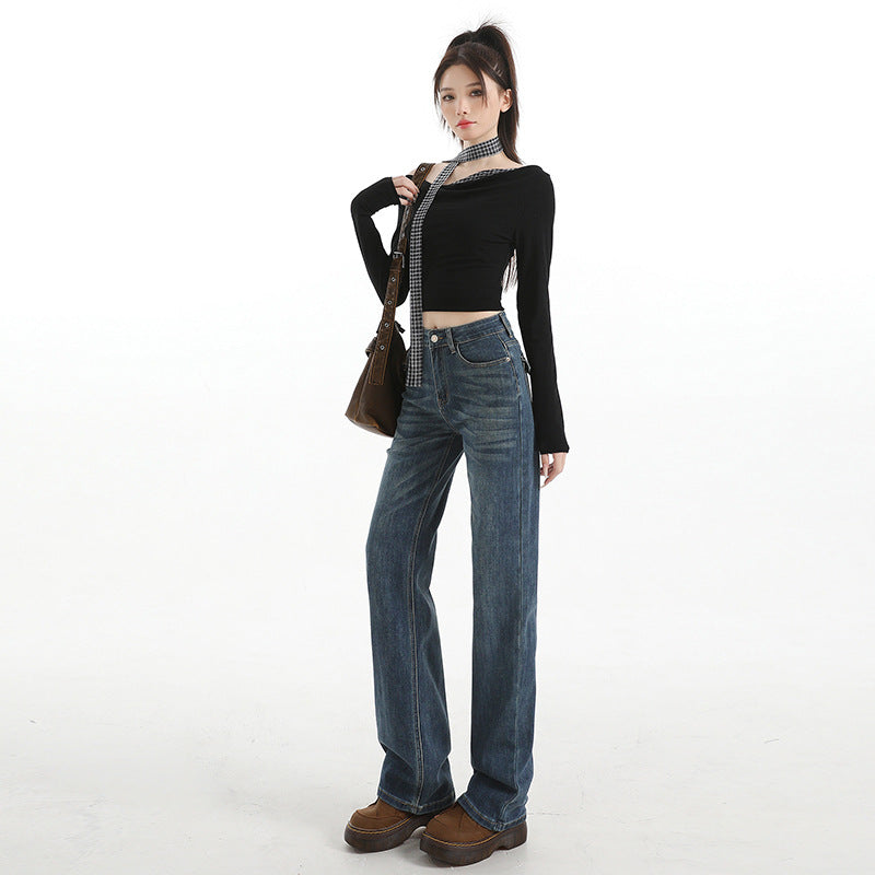 Danielle High-Waist Straight-Leg Jeans