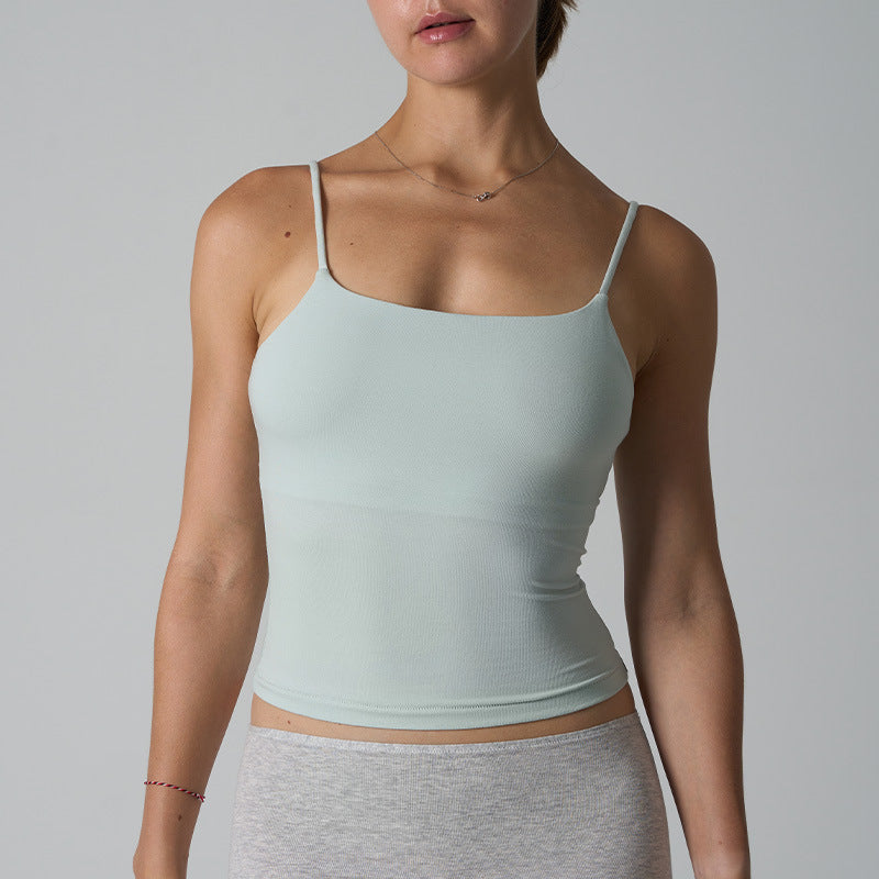 Irene Cotton Stretch Cropped Cami Top