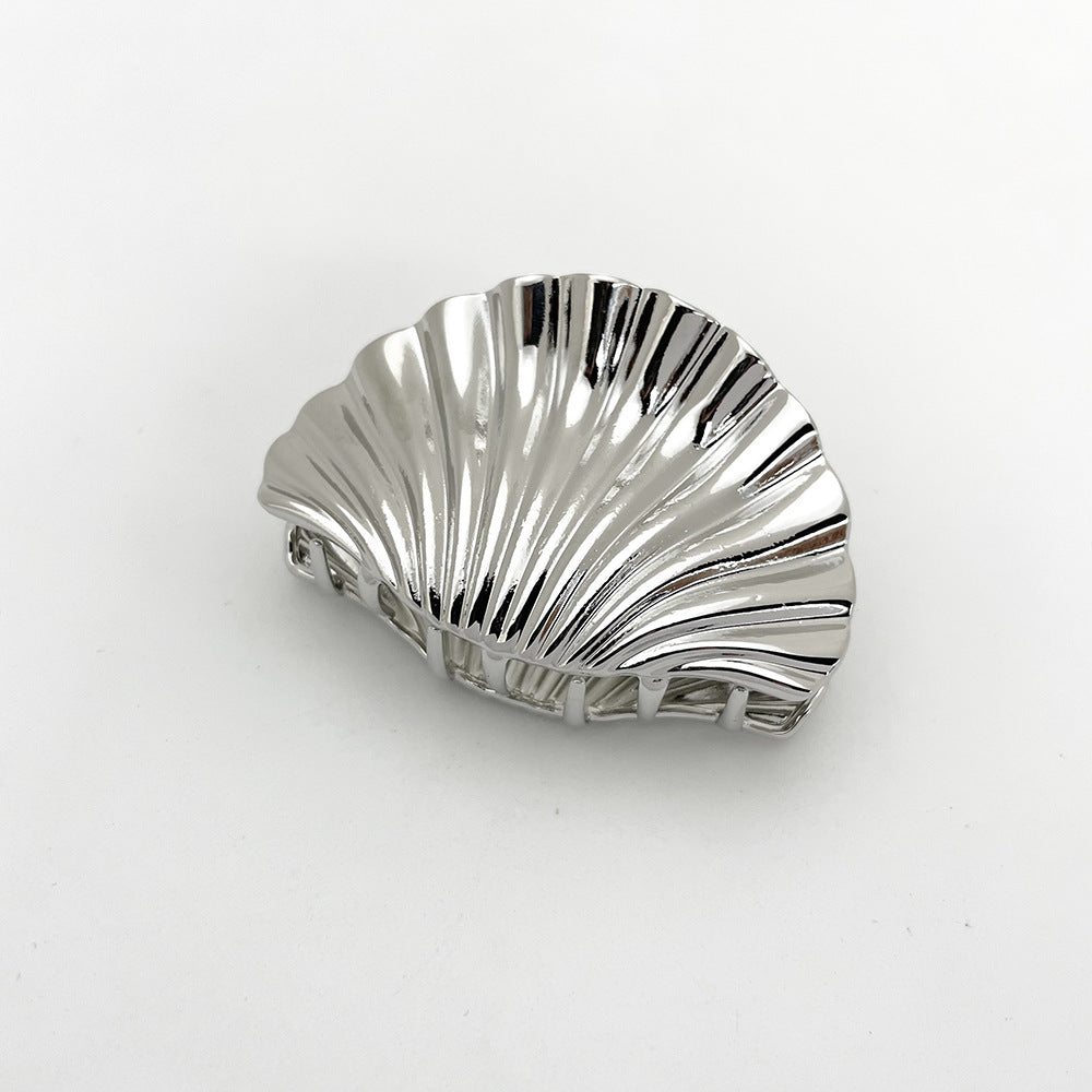 European and American style environmentally friendly shell hair clip, women's personalized punk style grab clip, street sweet cool style tailcoat shark clip