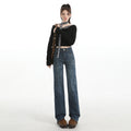 Danielle High-Waist Straight-Leg Jeans
