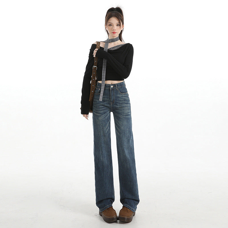 Danielle High-Waist Straight-Leg Jeans
